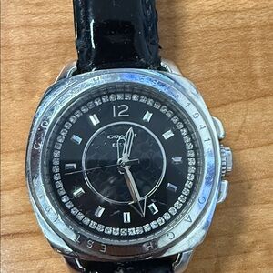 Coach Black and Silver Watch